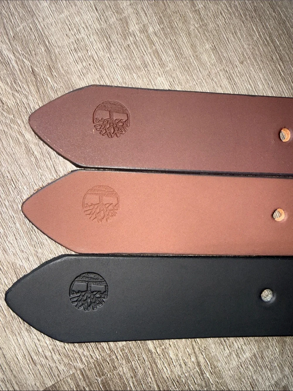 Timberland Bundle Deal 3 Pk Genuine Leather Belts Size 36 - Black Brown Chestnut